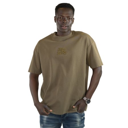 TRESQUALI Oversize terture urbant T-sheirt - Olv